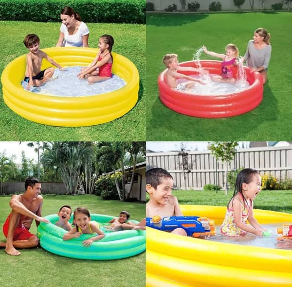 Piscina inflable 3 aros 190 lts 1.22x25